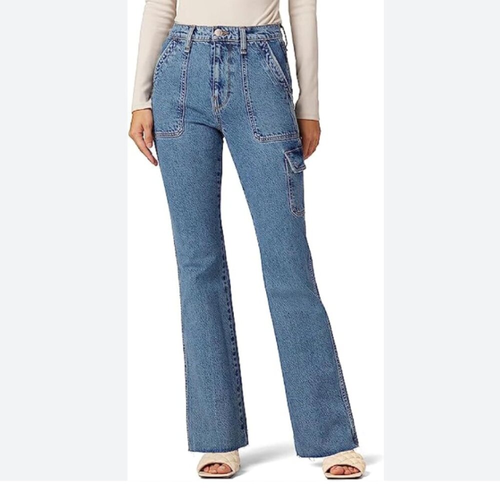 Hudson Women's Utility Faye Ultra High Rise Bootcut Jean Size 29